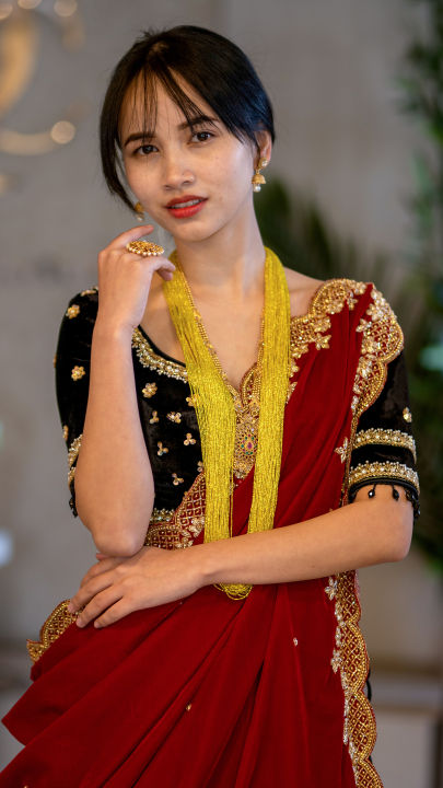 Magar%20Gurung%20Designer%20Hand%20Embroidered%20Traditional%20Lehenga%20Dress%20-%20Image%204