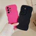 A 53 52s 32 Curly Wavy Liquid Silicone Case For Samsung Galaxy A52 A53 A13 A23 A54 A14 A73 A33 A72 A32 4g 5g Protect Soft Cover. 
