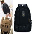 Vintage Camping Bag Canvas Backpack Laptop Bag Schoolbag Rucksack. 