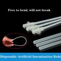 30 Pcs Disposable Artificial Insemination Rods Tube for Dog Goat Sheep Breed Rod Test Tube. 