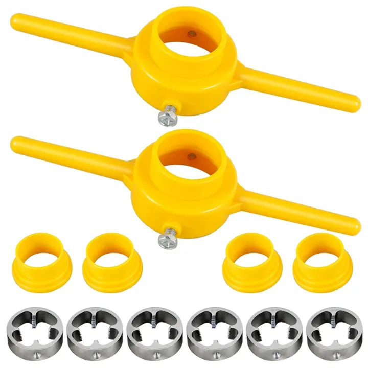 Spreeshop 12Pcs PVC Thread Maker Tool, Pipe Threader Plumbing Tool Kit ...
