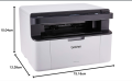Brother Printer DCP-1610W Mono Laser Multi-Function All-In -One ( Print < Scan & Copy ) Printer Compact, A4 Printer For Small Office/Home Printer White In color. 