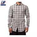 KILOMETER Grey/Black Checkered Casual  Shirt For Men - 123. 