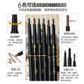 Multi-functional three-head eyebrow pencil 3D three-in-one word: waterproof, sweatproof, non-smudge, eyebrow powder, long-lasting double-ended eyebrow tinting, thrush. 