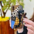 phone case Black pearl pendant Phone Case For OPPO A56 5G Waterproof Dirt-resistant Bear bracelet soft case Simplicity. 
