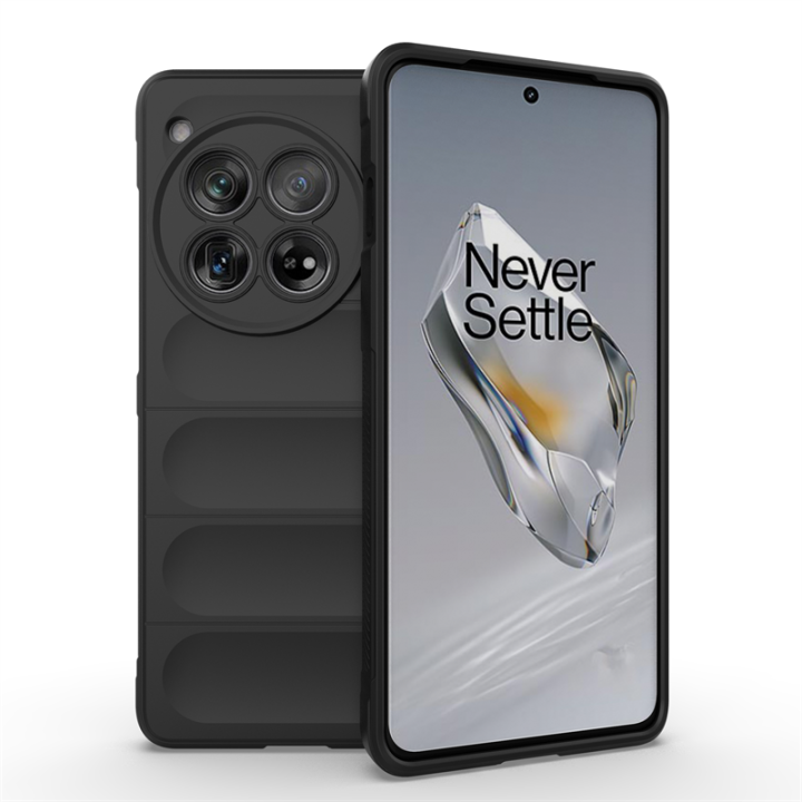POUHYE Cover per OnePlus 9 5G Custodia Originale, Sottile Morbido Silicone Cover con Protezione Fotocamera, TPU Antiurto Protezione Case per OnePlus 9 5G Nero
