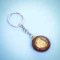 Wooden Religious Buddha Key Ring/Keychain. 