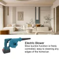 Rechargeable 2-in-1 Blowing and Suction Leaves Dust Collector High Power Cordless Electric Air Blower Multifunctional Portable Vacuum Cleannig Blower Home and Car Cleaning Accessory. 