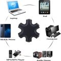 3.5mm Audio Aux Cable Splitter 1 Male To 5 Female Headphone Port 3.5 Jack Share Adapter For Tablet MP3 MP4 Smart Mobile Phone. 