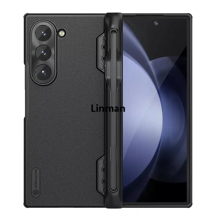 Linman%20Camshield%20Case%20for%20Samsung%20Galaxy%20Z%20Fold%206%20Snug%20Fit,%20Hinge%20Luxury%20Protection,%20Tactile%20Touch,%20Shockproof%20Protective%20Cover%20Black%20-%20Image%203