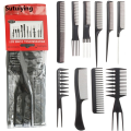 Sutuiying Multifunction 10pcs Barber Hairdressing Combs Hair Detangler Comb Original Anti-static Haircare Hairstyling Set Stylist Accessories Tools. 