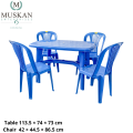 Prestige Dolphin Dining and 4 pc Chair Set. 