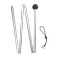 Telescoping Aluminum Alloy Stand Poles Camping Canopy Shelter Pole for Tarp 1.6M/2M Folding Tent Rods. 