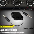 Xujiguanghui Black 3.5mm Audio Cable Car Retractable Phone Computer Speaker Data Connection Cable Car Amplifier Audio MP3 Adapter80cm. 