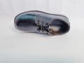 Black Leather School Shoes For Children. 