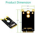 Upgrade Version Mini PCIe (MPCIe) Converter Adapter Board 12+6 Pins WiFi Card to Mini PCI-E for Broadcom BCM94360CD. 