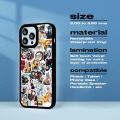 Random Pack of 10 Demon Slayer Anime Manga Stickers for Phone Case - Waterproof Residue Free - Sticker for Mobile Back Cover Mini Stickers. 