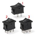 5Pcs Black SPST On/Off Rocker Switch Push Button Switches KCD1 Power Buttons 15x21mm. 