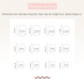 24 PCS Exquisite Series Press-On Nails (B-80) – 3D Artificial Nails | Super Quality Quick Press Manicure Set. 