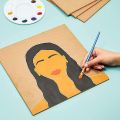 8 Inch x 10 Inch Mdf Board For Diy Art And Craft Pack Of Six. 