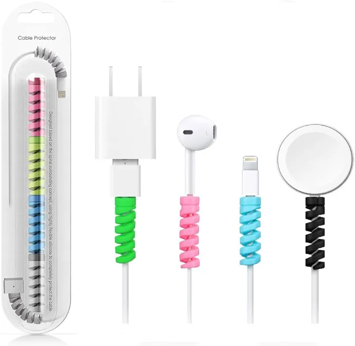 Lightning%20Charger%20Spring%20Cable%20Saver%20Protector%20(Pack%20of%201/4%20Pieces)%20Cable%20Protector%20(Black,%20Pink,%20Green,%20blue)%20-%20Image%203