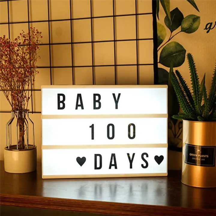 Cinema%20Light%20Box%20Personalized%20Neon%20Signs,%20Warm%20White%20LEDs%20Lightbox%20with%20Letters,%20Numbers,%20Symbols%20-%20Image%202