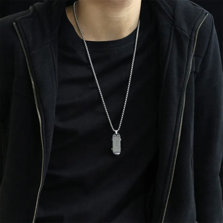 ANX%20Quote%20Men's%20Stainless%20Steel%20Wolf%20Tooth%20Shaped%20Horn%20Men's%20Pendant%20/%20Designs%20Available/Metal%20Locket/Necklace%20-%20Image%202