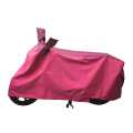 Handmade Plain Pink Color Bike Cover. 