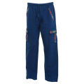 Blue Cotton Back Pocket Design Pants  For Men. 