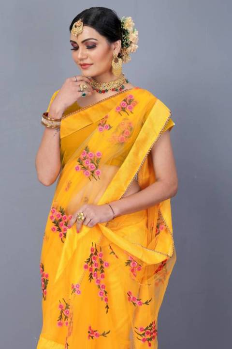 Fabdale%20Red%20Embroidered%20Net%20Bollywood%20Saree%20%7C%20Party%20&%20Festive%20Wear%20(PATL-001)%20-%20Image%2010