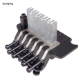 Sutuiying 6 String Double Roll Tailpiece Saddle Tremolo Bridge System Fashion for Electric Guitar Replacement Zinc Alloy Guitar Tailpiece. 
