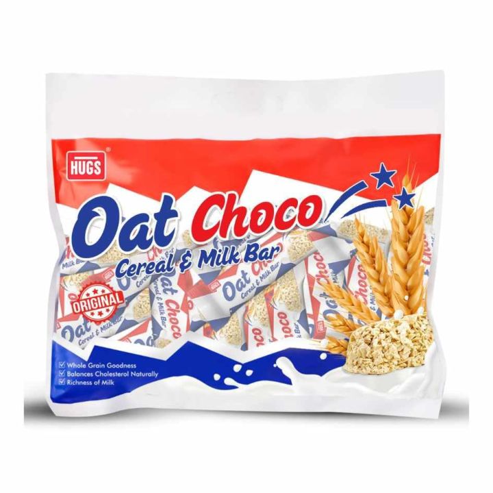 Hugs Oat Choco - Delicious Cereal & Milk Chocolate Bars | Healthy Oat Chocolate Bars for Kids and Adults | Ideal for Snacking & Gifting
