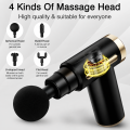 Lifelong LLGM109 Percussion Massage Gun for Pain Relief, Deep Tissue, 6 Speeds & 4 Massage Heads, Cordless, Quiet Operation for Neck, Shoulders, Back, Arms, Legs & Feet (Black). 