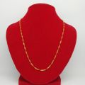 Gold Plated Chain Necklace For Men And Women. 