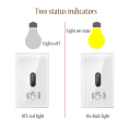 JINMY 2X Smart Light Switch Wall Light Switch Wave Infrared Sensor No Need Touch Electrical Power on Off US Plug. 