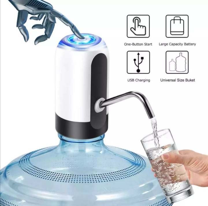 Automatic Electric Bpa-Free Wireless Drinking Jar Water Can Dispenser Pump With Usb Recharging Battery For 5 - 20 Liter Bottle Rechargeable