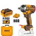 Ingco Cordless Impact Wrench Brushless Motor Square Drive 1/2" CIWLI2040. 
