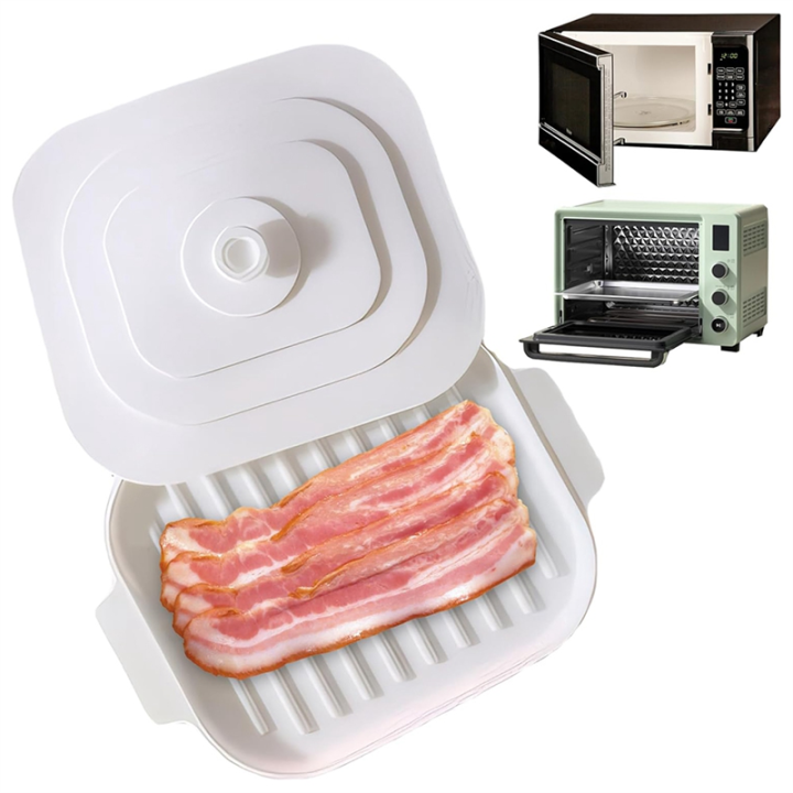 Nullmul%20Microwave%20Bacon%20Cooker%20Quick%20Kitchen%20Cutlery%20Clean%20Crispy%20Bacon%20Tray%20Baking%20Pan%20-%20Image%205