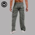 Wraon Dark Green Stretchable Premium Cotton Chichi Cargo Box Pant For Men - Fashion | Cargo Pants For Men | Men's Wear |. 