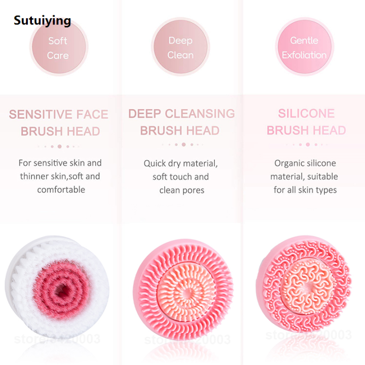 Sutuiying%203%20in%201%20Electric%20Facial%20Cleansing%20Brush%20Silicone%20Rotating%20Face%20Hot%20Selling%20cleanser%20Brush%20Deep%20Cleaning%20brush%20Waterproof%20Facial%20Massager%20-%20Image%204