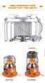 Two In One Gas Heater/Stove For Dual Purpose During Winter For Indoor & Outdoor. 