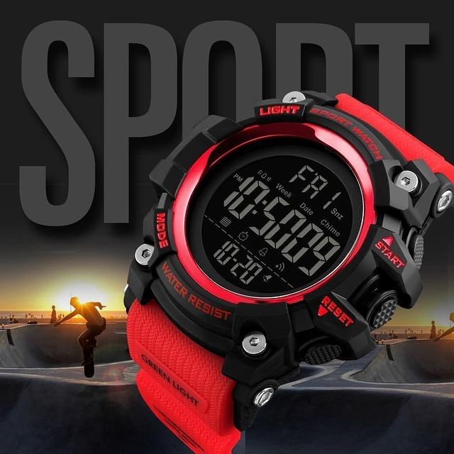 SKMEI%201384%20Men's%20Outdoor%20Sports%20Electronic%20Backlight%20Waterproof%20Multi-time%20Alarm%20Watch%20-%20Red%20-%20Image%204