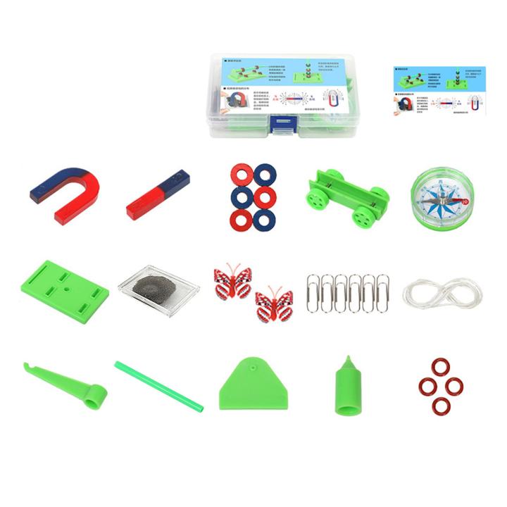 Aomeidaju Magnetism Experiment Tool Stem Magnet Experiment Kit for Kids Fun Physics Science Toy Set for Early Education Pupils Students in Asia