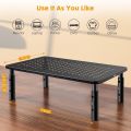 Multi-use Adjustable Computer Monitor Stand Metal with Storage Drawer Laptop Cooling Bracket Heightening Storage Rack. 