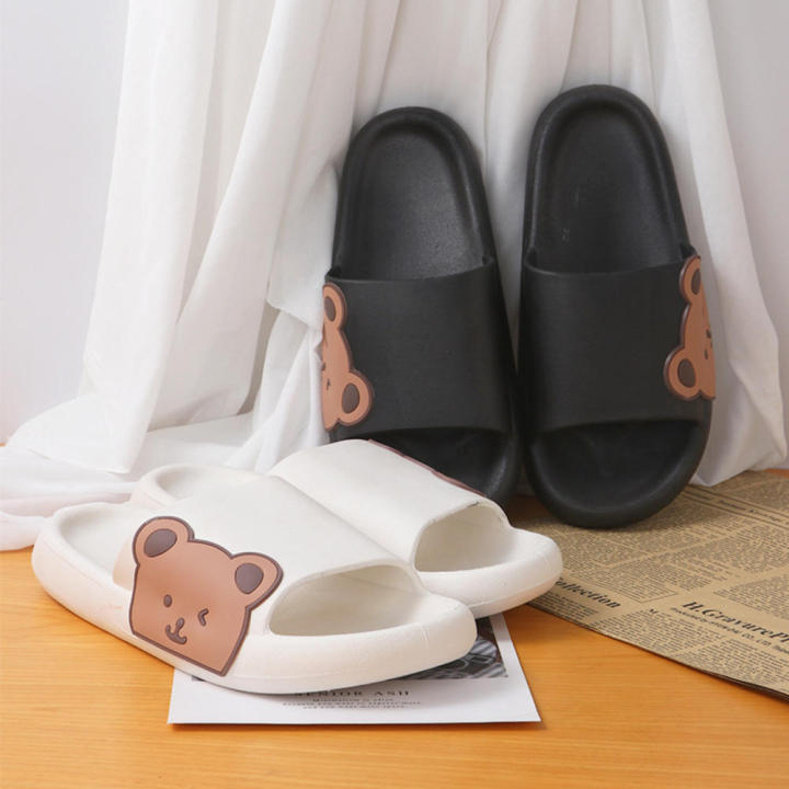 Cute Design Summer Slippers Easy to Clean Soft Material Ultra Light Cartoon Slides Anti Slip Bathroom Sandals for Indoor Wear