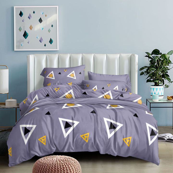 King Size Printed Bedsheet With 2 Pillowcovers