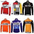 Sutuiying Retro Long Sleeves Cycling Jersey Men Molteni New style Bike Clothing Thin Outdoor Sports Jersey MTB. 