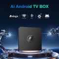 AI Android 14 TV Box Amlogic Certified | Smart Android AI Box | 8GB RAM 128GB Storage | 4K 8K Ultra HD | Quad Core Processor | Air Mouse Supported Set Top Box. 