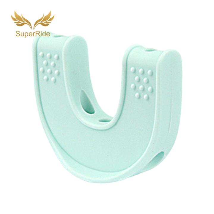 SuperRide Silicone Jawline Shaper U-shaped Silicone Jaw Exerciser for Face Muscle Sculpt Jawline Shap Portable Wo Jaw Strengthener