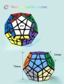 Megaminx Cube, Roxenda 3x3x3 Pentagonal Speed Cube Dodecahedron Magic Cube Puzzle Toy. 